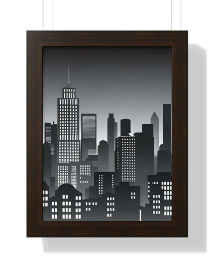 Eco-Chic Luxe Vertical Art Print with Sustainable MDF Frame