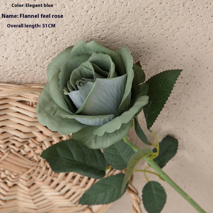 Peekaboo Studio Flannel Rose Artificial Flowers - Wedding & Home Decor