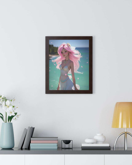 Eco-Conscious Mermaid Art Set with Sustainable Framing