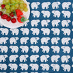 Polar bear / Density: 51 × 40 Width: 155 cm / 61 in / 55% flax 45% cotton