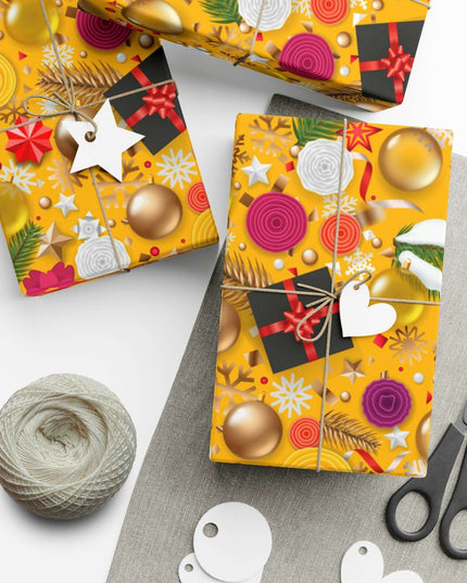 Exquisite 3D Luxury Christmas Gift Wrap Collection: Matte & Satin Options