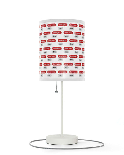 Customizable Valentine’s Luxe Steel Table Lamp with Exquisite Shade