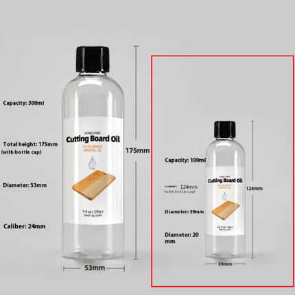 Food Grade Mineral Oil For Solid Wood Cutting Board Maintenance 300ml