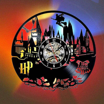 Magical Harry Potter LED Wall Clock with Remote and Glow-in-the-Dark Features