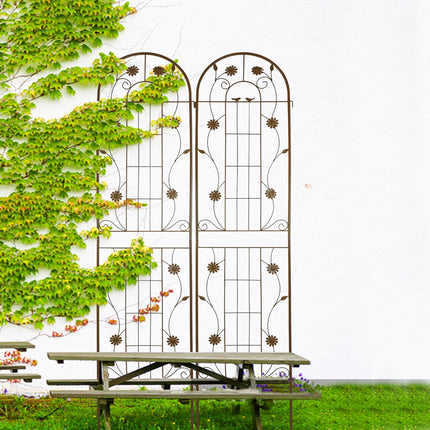 Room & Decor 2 Pack Rustproof Metal Garden Trellis for Climbing Plants