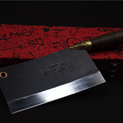 High Manganese Steel Fishbone Cutter 32cm with Rosewood Handle