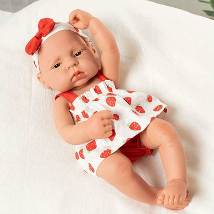 16-Inch Lifelike Reborn Baby Girl Doll - Realistic Full Vinyl Body with Outfit, Ideal for Gifts and Collectors - Très Elite