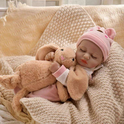 16-Inch Lifelike Reborn Baby Girl Doll - Realistic Full Vinyl Body with Outfit, Ideal for Gifts and Collectors - Très Elite