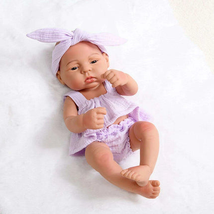 16-Inch Lifelike Reborn Baby Girl Doll - Realistic Full Vinyl Body with Outfit, Ideal for Gifts and Collectors - Très Elite