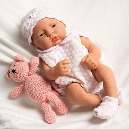 16-Inch Lifelike Reborn Baby Girl Doll - Realistic Full Vinyl Body with Outfit, Ideal for Gifts and Collectors - Très Elite