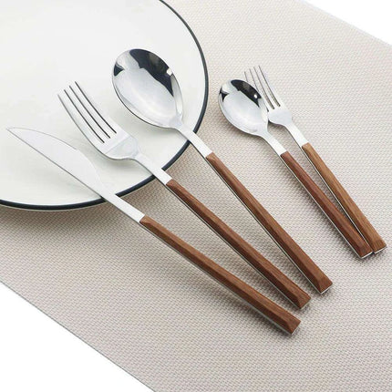 16-Piece Korean Stainless Steel Flatware Set - Très Elite