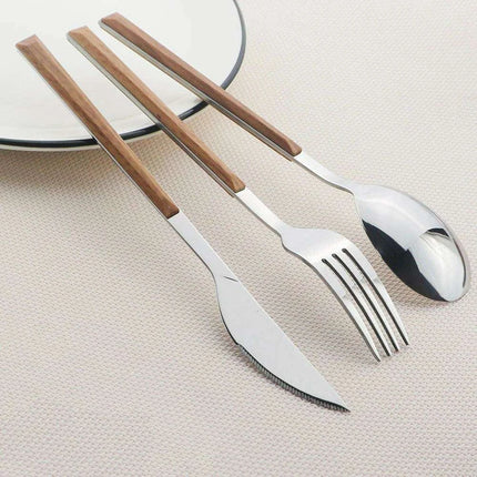 16-Piece Korean Stainless Steel Flatware Set - Très Elite