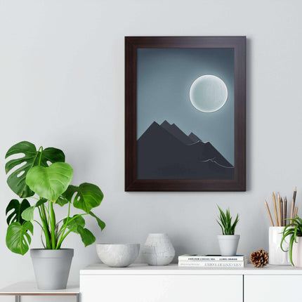 Celestial Harmony Eco-Conscious Framed Art Print
