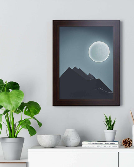 Celestial Harmony Eco-Conscious Framed Art Print