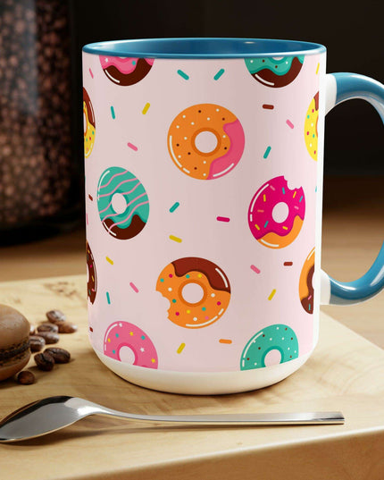 Sophisticated Two-Tone Ceramic Mug Collection - 15oz by Maison d'Elite