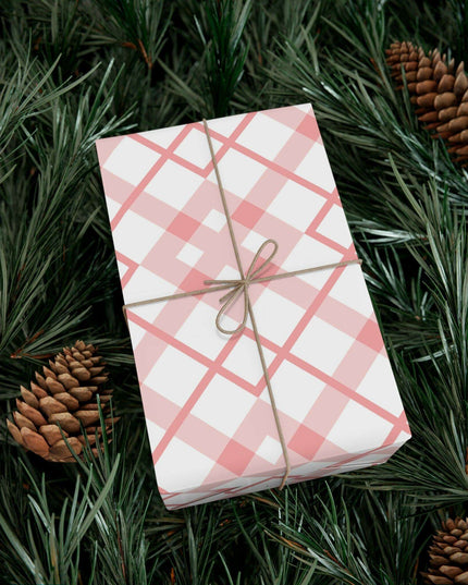 Elegant Pink Holiday Gift Wrap Set: Premium USA-Made Wrapping Paper for Stylish Presentations