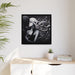 Sustainable Elegance: Premium Valentine Matte Canvas Wall Art - Black Pinewood Frame