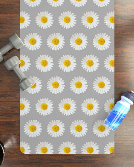 Chic Daisy Blossom Rubber Yoga Mat for Unmatched Comfort and Stability