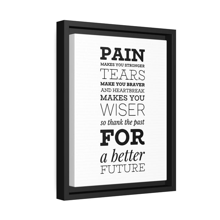 Eco-Style Motivational Quote Wall Art with Chic Black Frame
