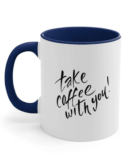 Sophisticated Two-Tone 11oz Custom Accent Coffee Mug for Elegant Mornings