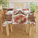 French Shabby Chic Spring Colorful Tablecloth | 55.1" x 55.1" Polyester Cloth