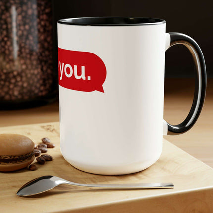 Luxurious Two-Tone Ceramic Coffee Mugs Set - 15oz Capacity, Maison d'Elite Collection