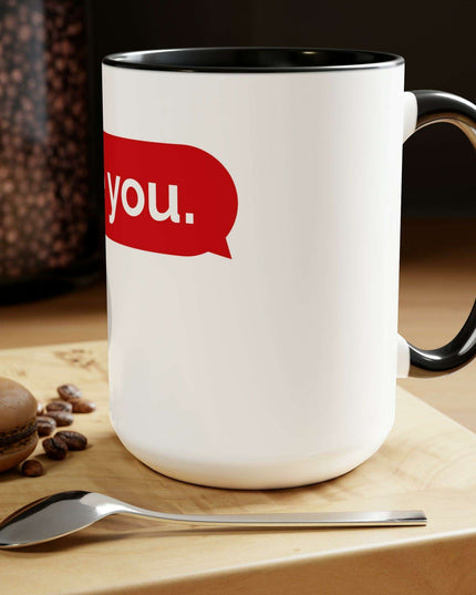 Luxurious Two-Tone Ceramic Coffee Mugs Set - 15oz Capacity, Maison d'Elite Collection