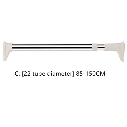 No-curtain Rod Balcony Sanitary Clothes Perforated Rod Roman Curtain