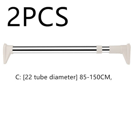 No-curtain Rod Balcony Sanitary Clothes Perforated Rod Roman Curtain