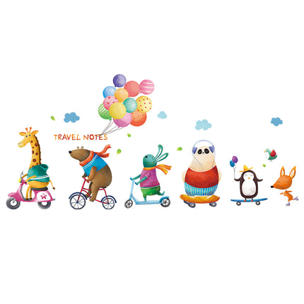 Peekaboo Studio Cartoon Kids Room Wallpaper - Self-Adhesive, Easy Appl