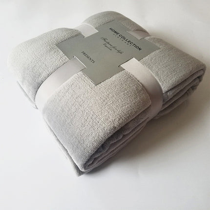 Peekaboo Studio Pure Color Fleece Travel Blanket - Soft & Lightweight