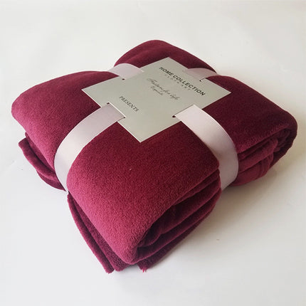 Peekaboo Studio Pure Color Fleece Travel Blanket - Soft & Lightweight