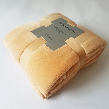 Peekaboo Studio Pure Color Fleece Travel Blanket - Soft & Lightweight