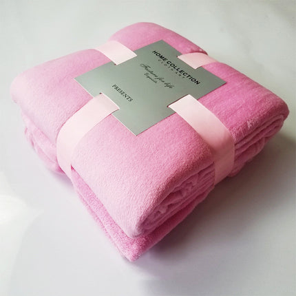 Peekaboo Studio Pure Color Fleece Travel Blanket - Soft & Lightweight