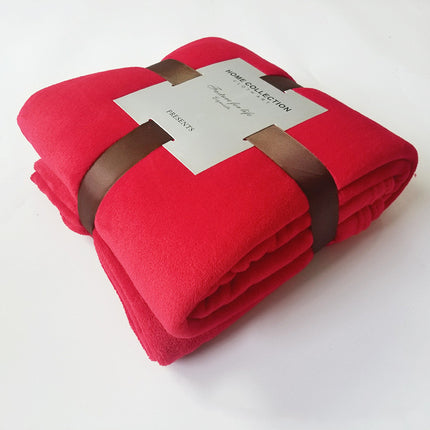 Peekaboo Studio Pure Color Fleece Travel Blanket - Soft & Lightweight