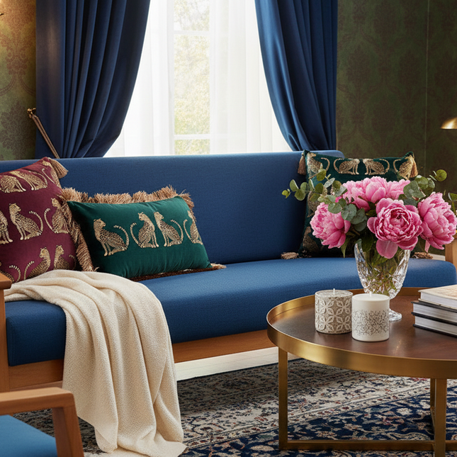 Digital Printing Tassel Sofa Cushion Cover
