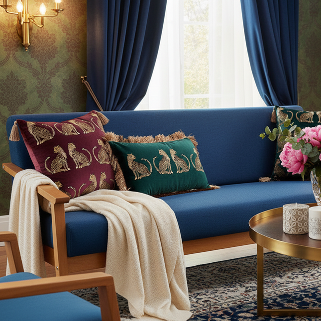 Digital Printing Tassel Sofa Cushion Cover