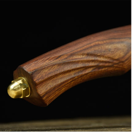 Chef Knife With Rosewood Handle Rust Resistant Blade 31.5 Cm