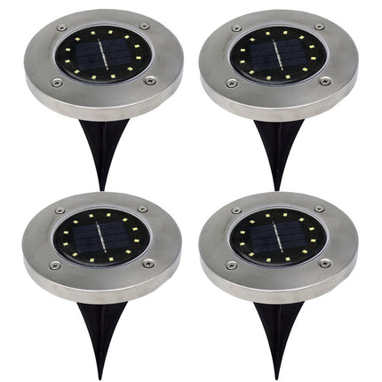 12 LED Solar Underground Light For Garden Lawn IP65 Waterproof 0.9W