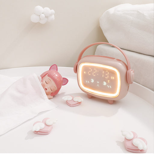 New Time Angel Alarm Clock | Intelligent Digital Electronic Children's Alarm Clock with LED Night Light
