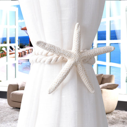 Starfish Woven Cotton Curtain Tieback
