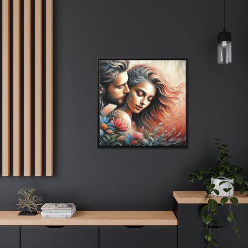 Whisper - Valentine Matte Canvas Black Pinewood Frame