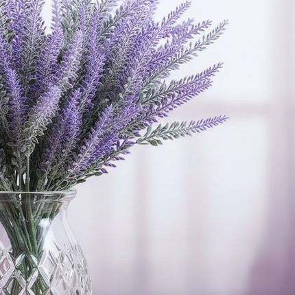 Peekaboo Studio Lavender Artificial Flower in Decorative Potted Design