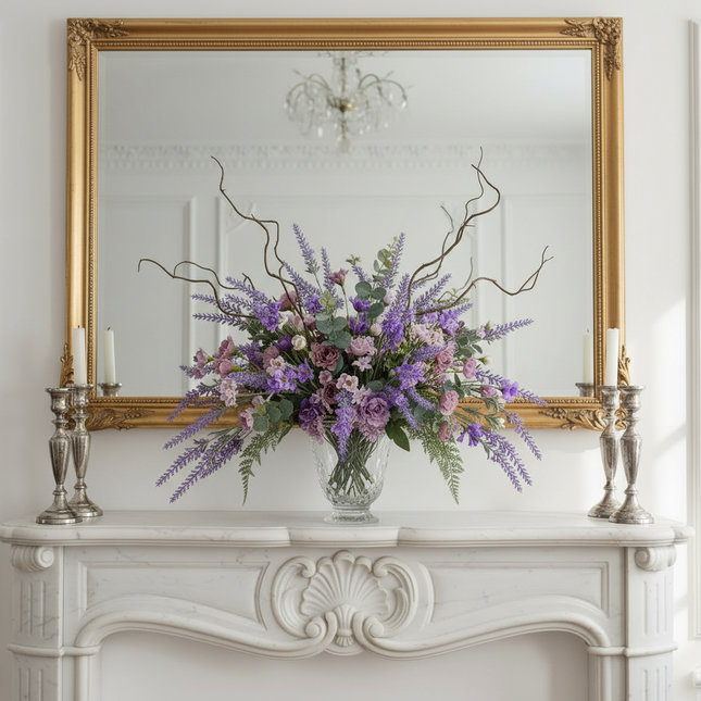 Peekaboo Studio Lavender Artificial Flower in Decorative Potted Design