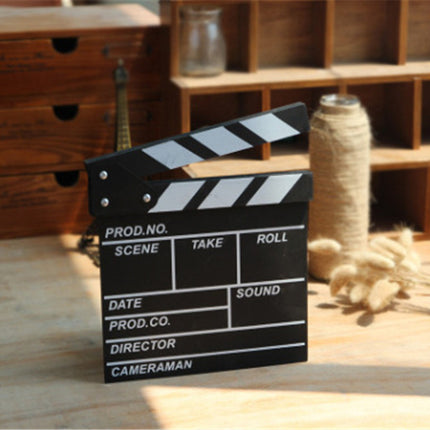 Wooden Clapper Board Ornament 30x27cm Pastoral Abstract Decorative Wall Hanging