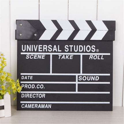 Wooden Clapper Board Ornament 30x27cm Pastoral Abstract Decorative Wall Hanging