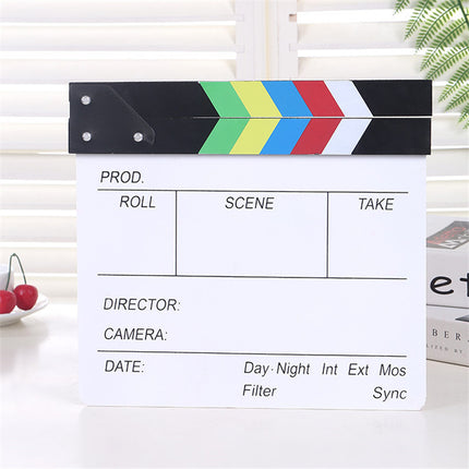 Wooden Clapper Board Ornament 30x27cm Pastoral Abstract Decorative Wall Hanging