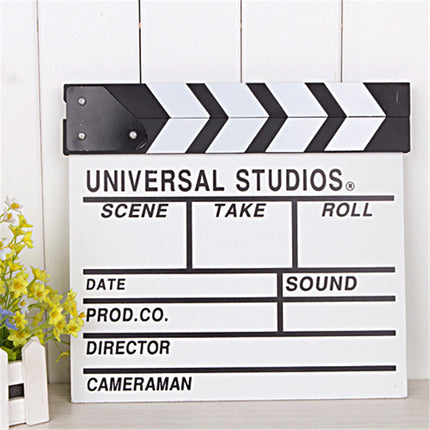 Wooden Clapper Board Ornament 30x27cm Pastoral Abstract Decorative Wall Hanging