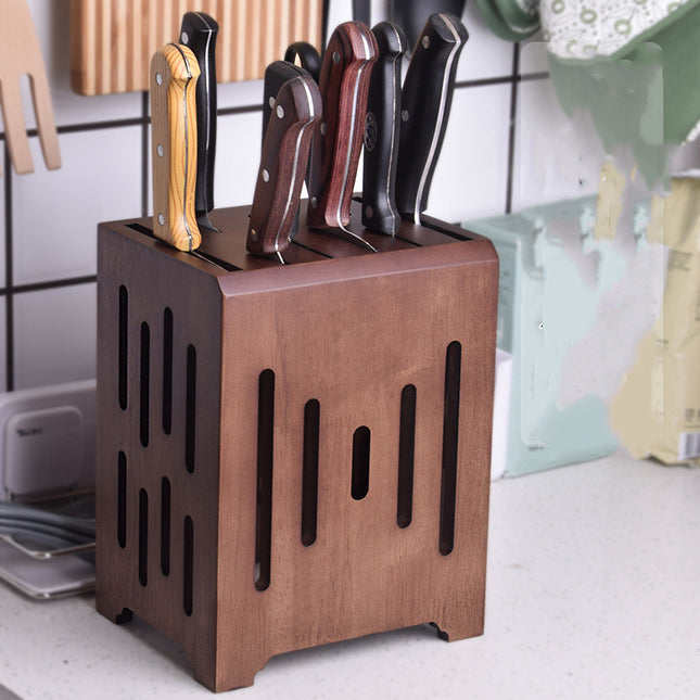 Ventilated Kitchen Knife Holder Wall Mounted And Tabletop Safe Storage