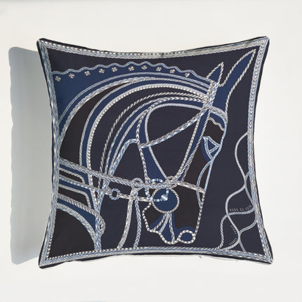 Light Luxury Horse Portrait Cushion Cover
